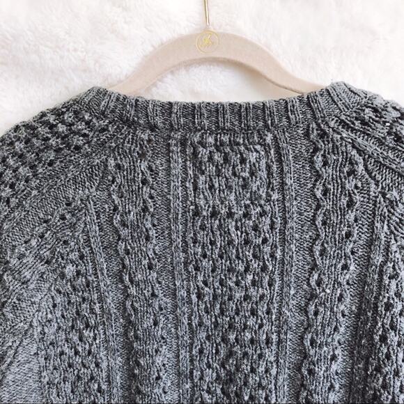 Forever 21 Gray Knit Long Sleeve Sweater - Picture 6 of 8